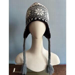 Gray Fleece Lined Winter Beanie sz OS (Unisex)